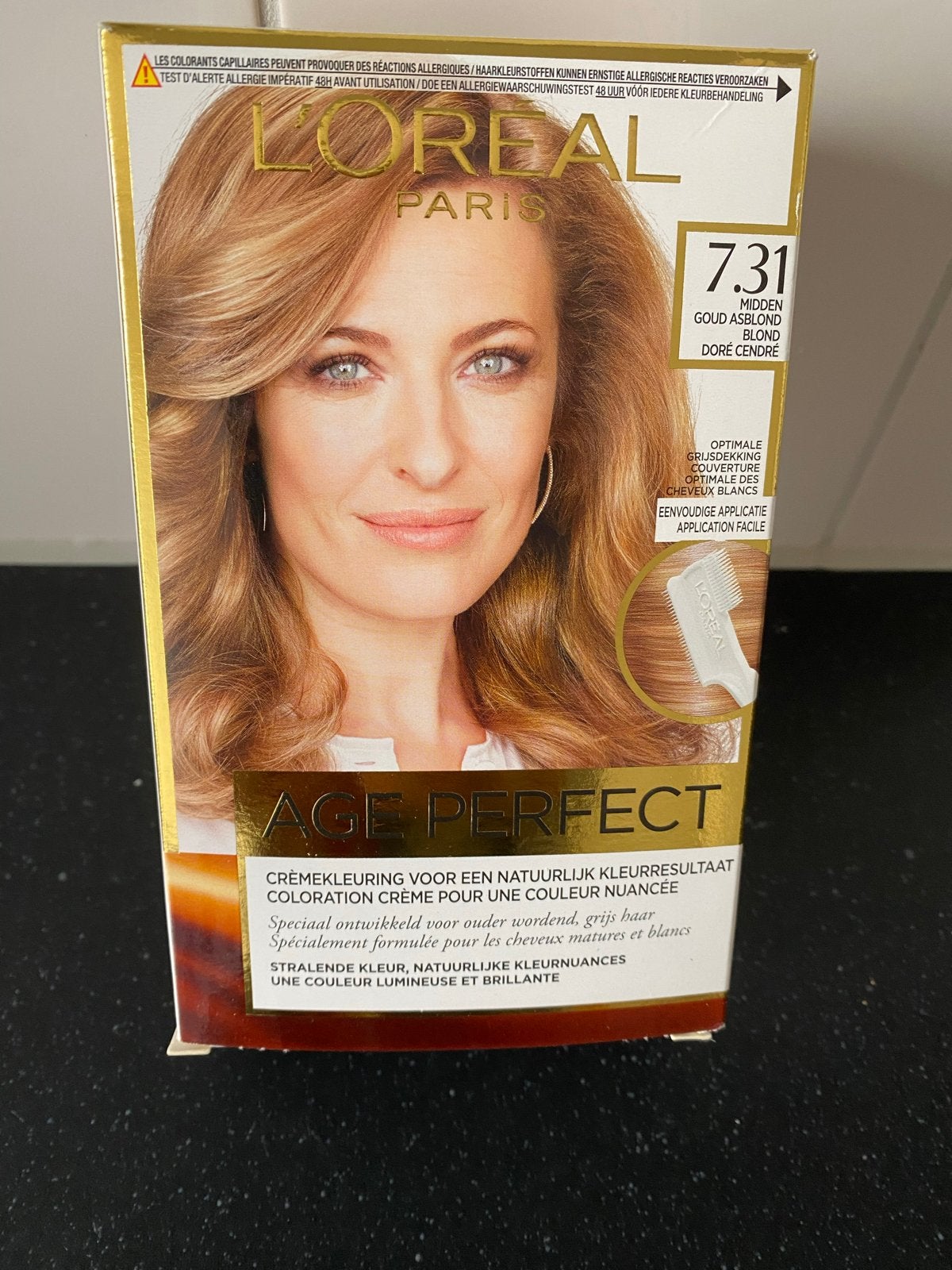L'Oréal Age Perfect Crèmekleuring 7.31 Midden Goud Asblond, Ophalen of Verzenden, Nieuw, Overige typen