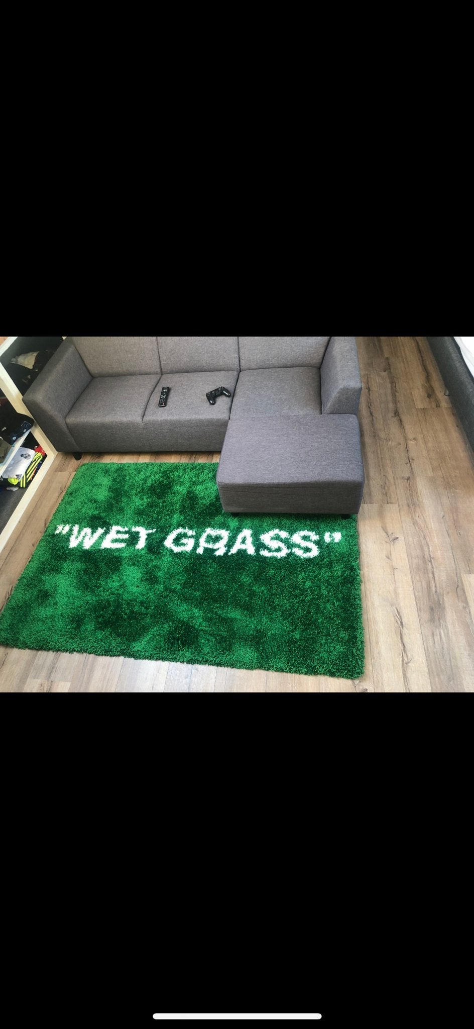 Virgil Abloh x IKEA MARKERAD "WET GRASS" vloerkleed, Ophalen, 100 tot 150 cm, Zo goed als nieuw, 150 tot 200 cm