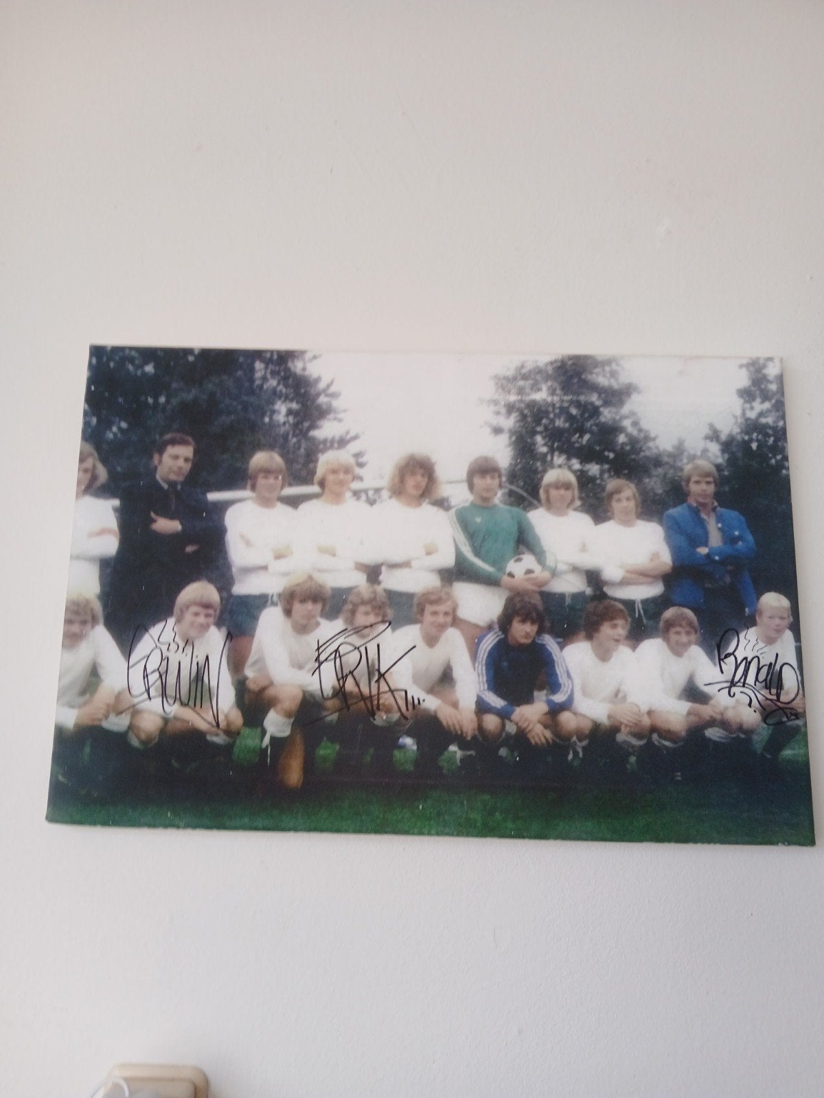 Fc Groningen teamfoto op canvas - Jaren '80 60 bij 40 cm, 1980 tot heden, Foto, Ophalen of Verzenden, Zo goed als nieuw