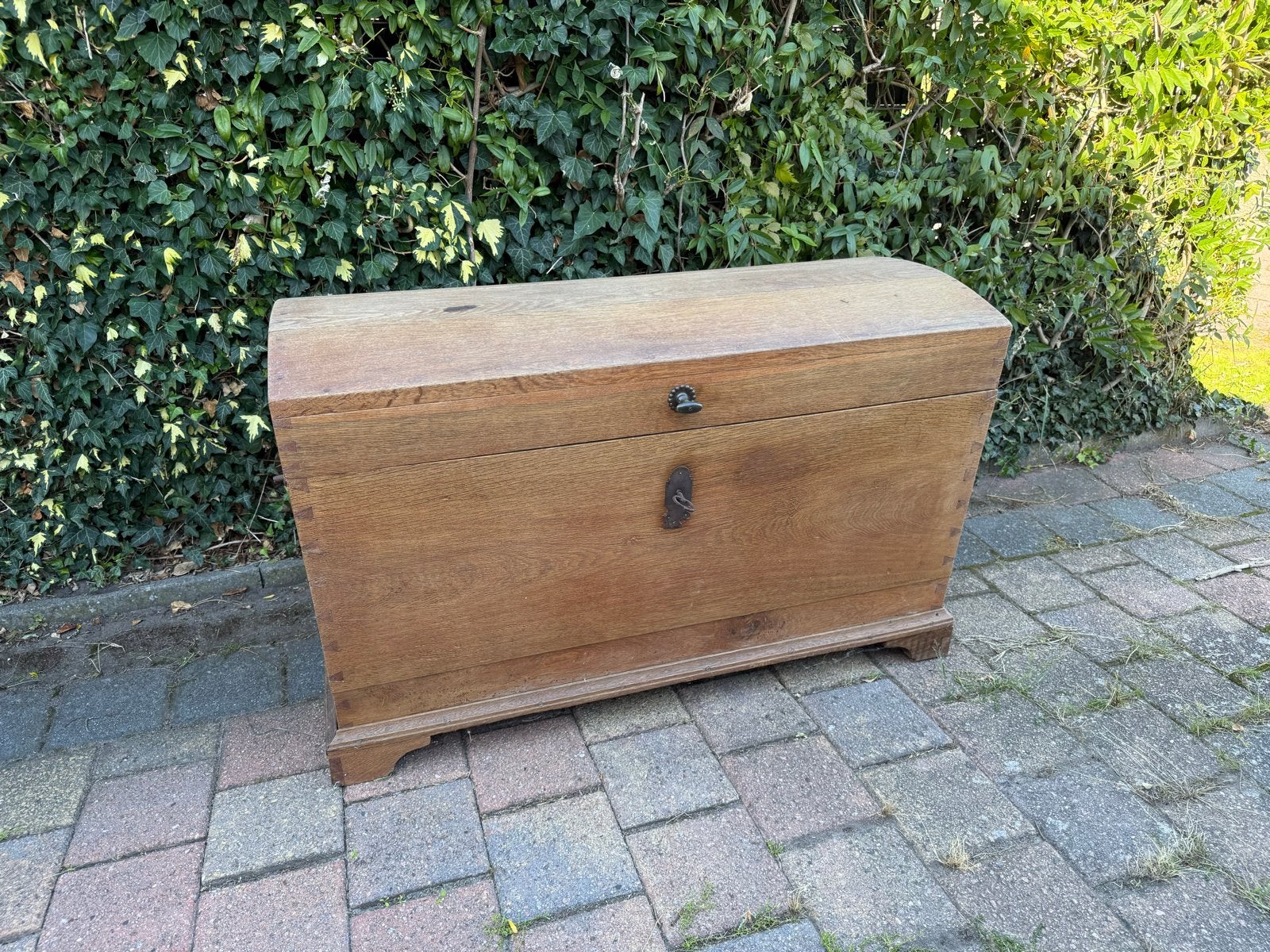 Dekenkist eikenhout, Ophalen