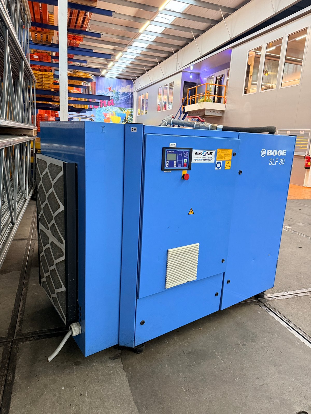 Te Koop: BOGE SLF 30 Schroefcompressor + 1 kleine, Ophalen of Verzenden