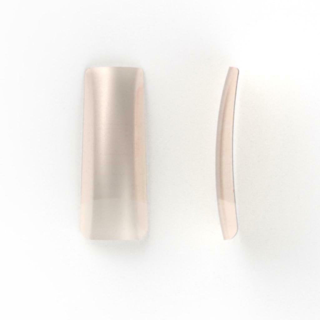 100 stuks, nagel tips NATURAL met kort opzetstuk., Beige, Nieuw, Ophalen of Verzenden, Handen en Nagels