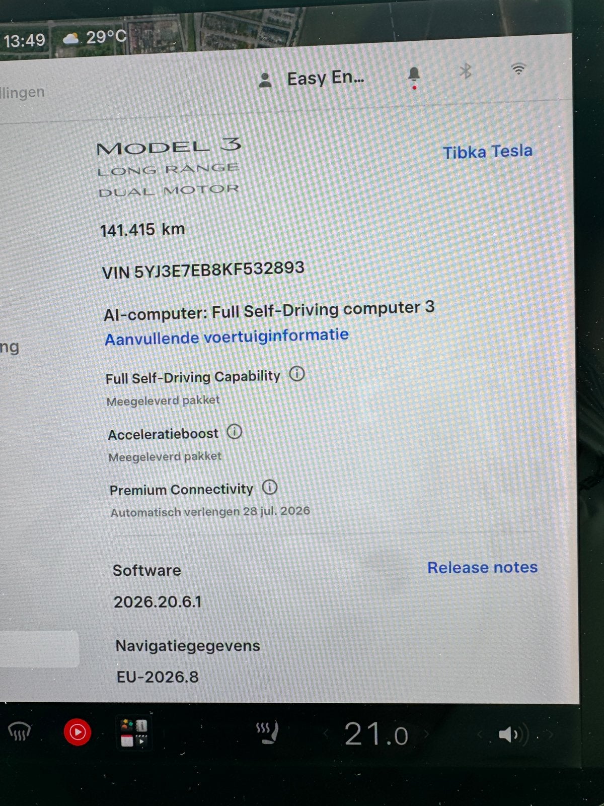 Foto 21 van Tesla Model 3 2019 Long Range AWD/FSD/SOH 87,4% 482PK!Btw!
