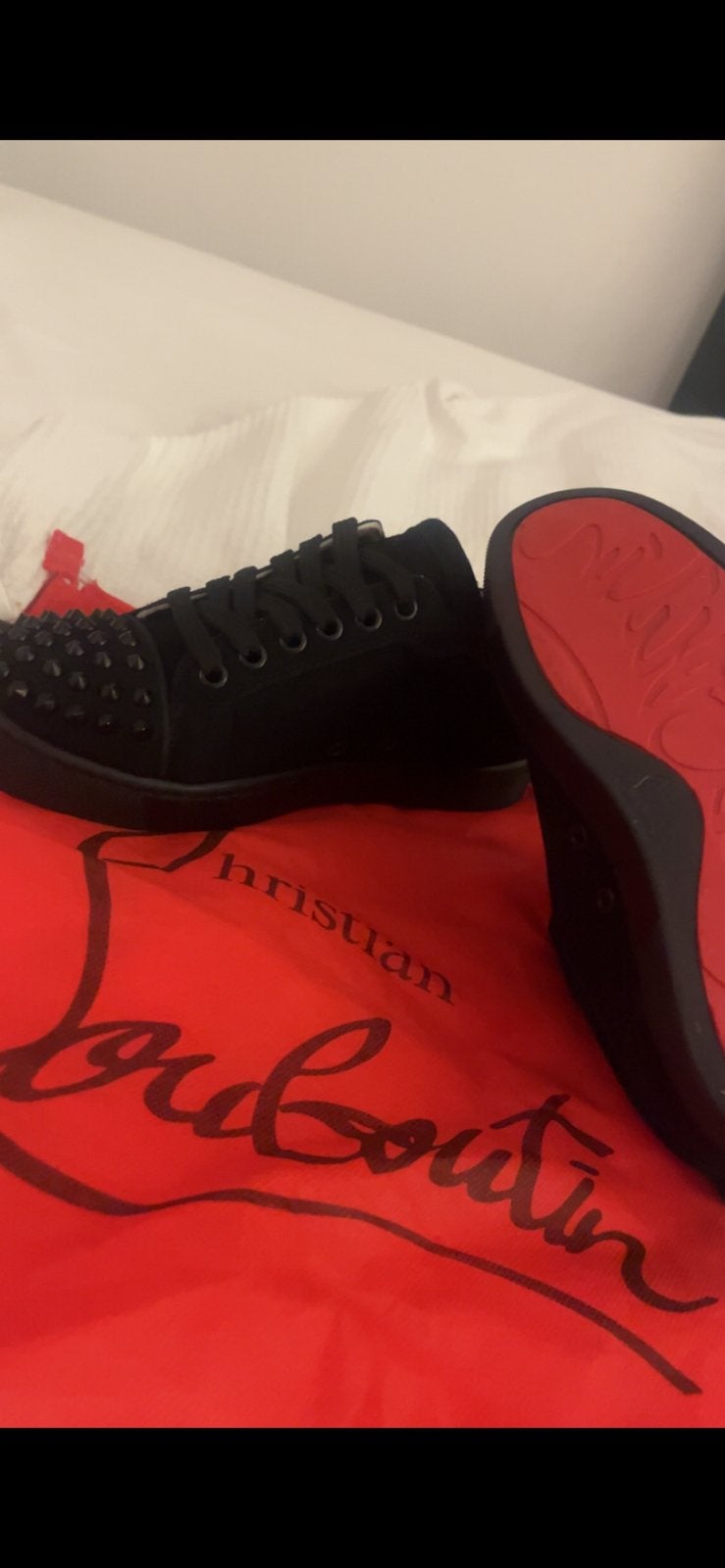christian Louboutin black, Ophalen of Verzenden, Zo goed als nieuw, Zwart