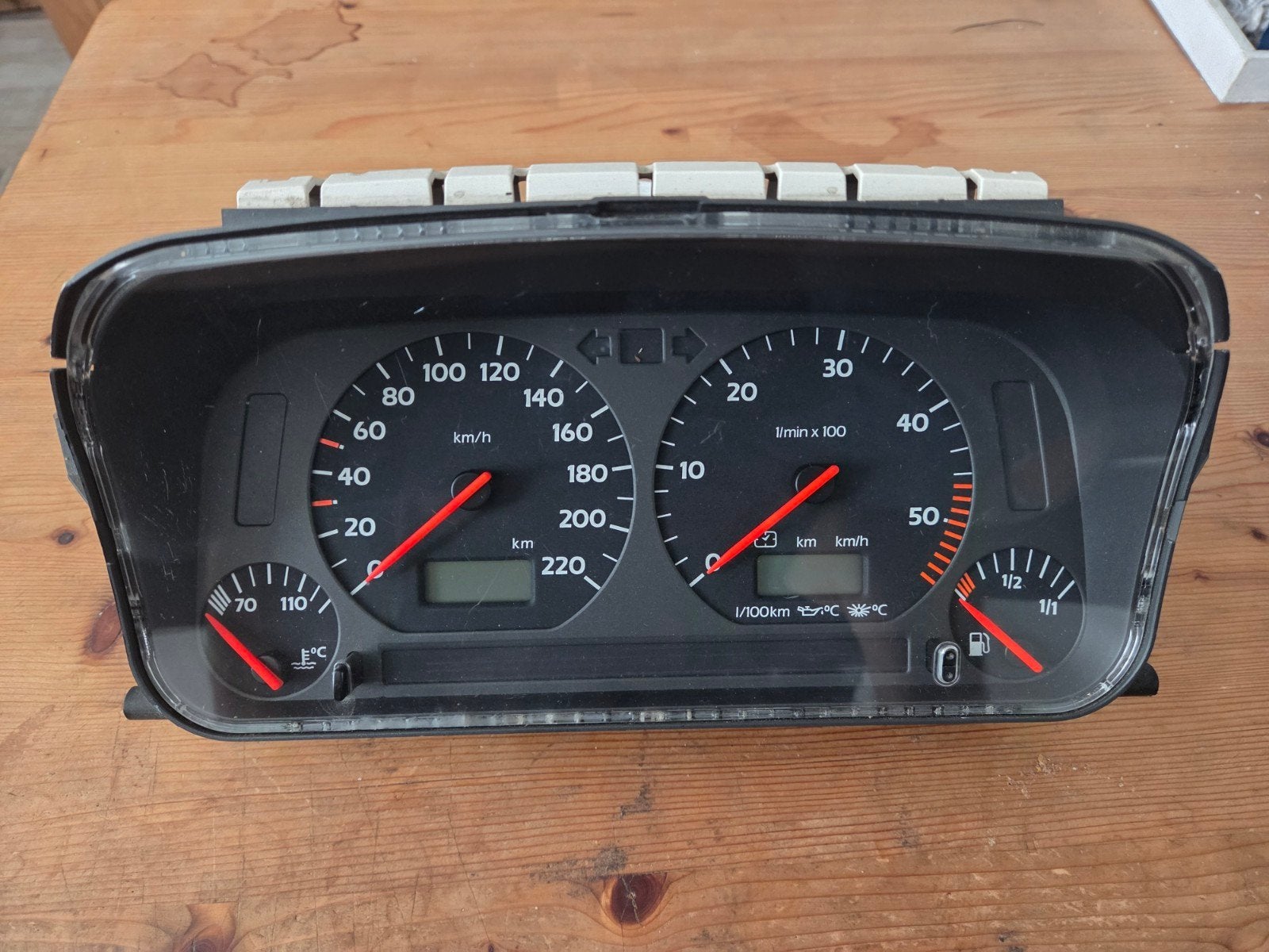 Cockpit Tellerset Km teller Vw Golf mk3, Auto-onderdelen, Ophalen of Verzenden, Gebruikt, Volkswagen