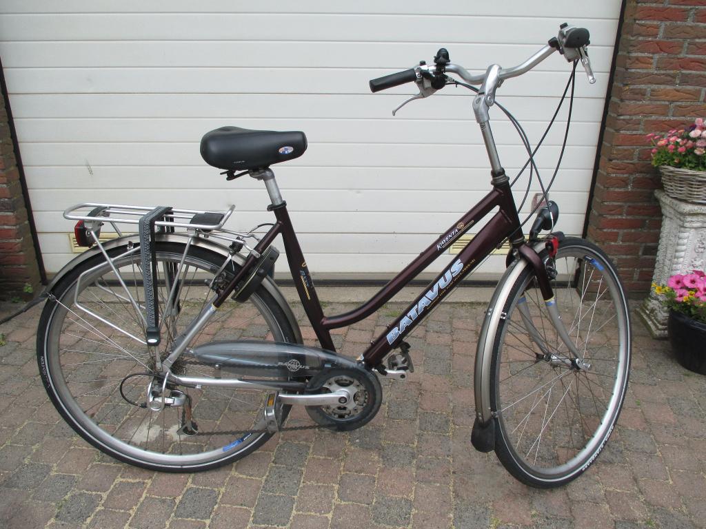 dames fiets met 21 versnellingen, Fietsen en Brommers, Ophalen, Versnellingen, Batavus, 53 tot 56 cm
