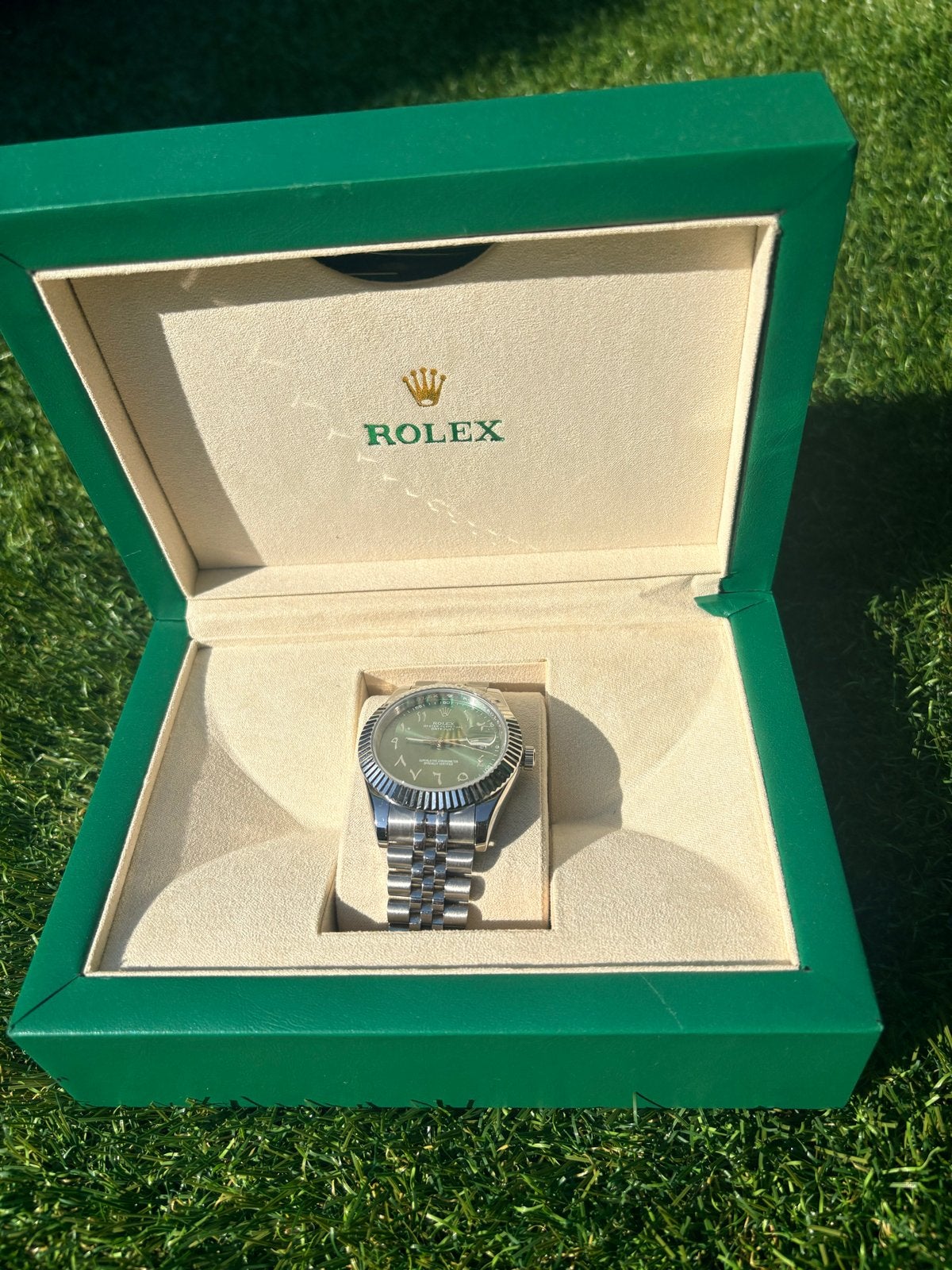 Rolex Datejust Polshorloge arabische cijfers, Sieraden, Tassen en Uiterlijk, Horloges | Heren, Staal, Verzenden, Polshorloge, Nieuw