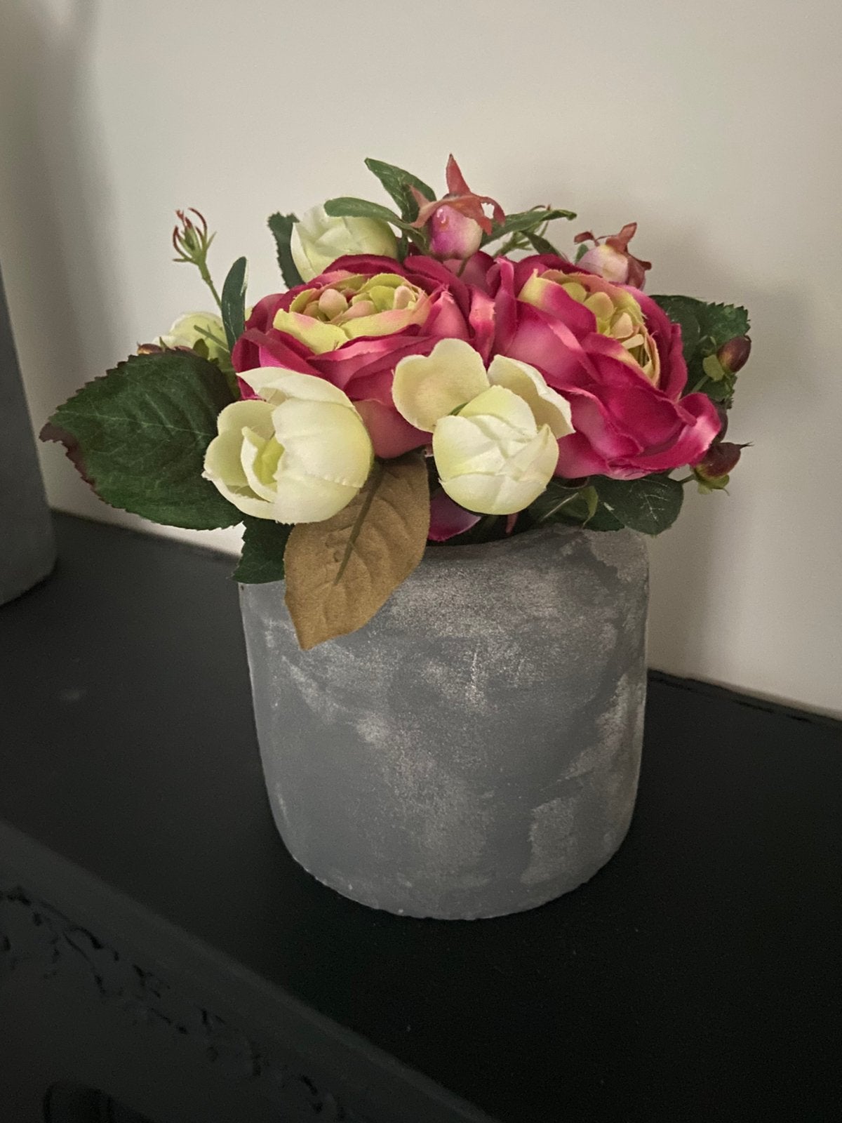 Boeketje (kunst)zijde bloemen, Ophalen of Verzenden, Gebruikt, Roze