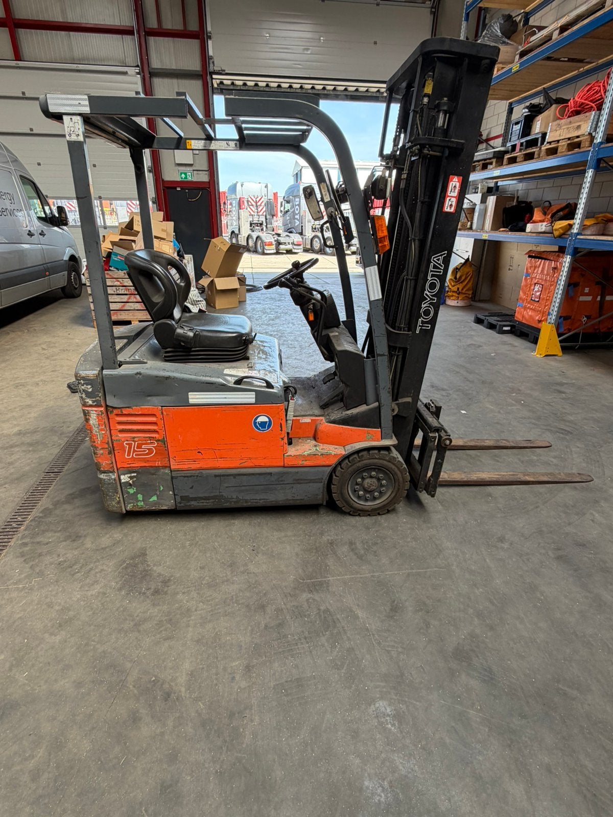 Heftruck electrisch Toyota, Zakelijke goederen, Machines en Bouw | Heftrucks en Intern transport, 1000 tot 2000 kg, Ophalen, Elektrisch