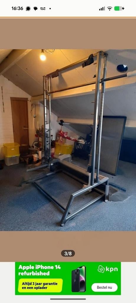 Smith Machine + Gewichten squat rek, Ophalen, Gebruikt, Overige typen