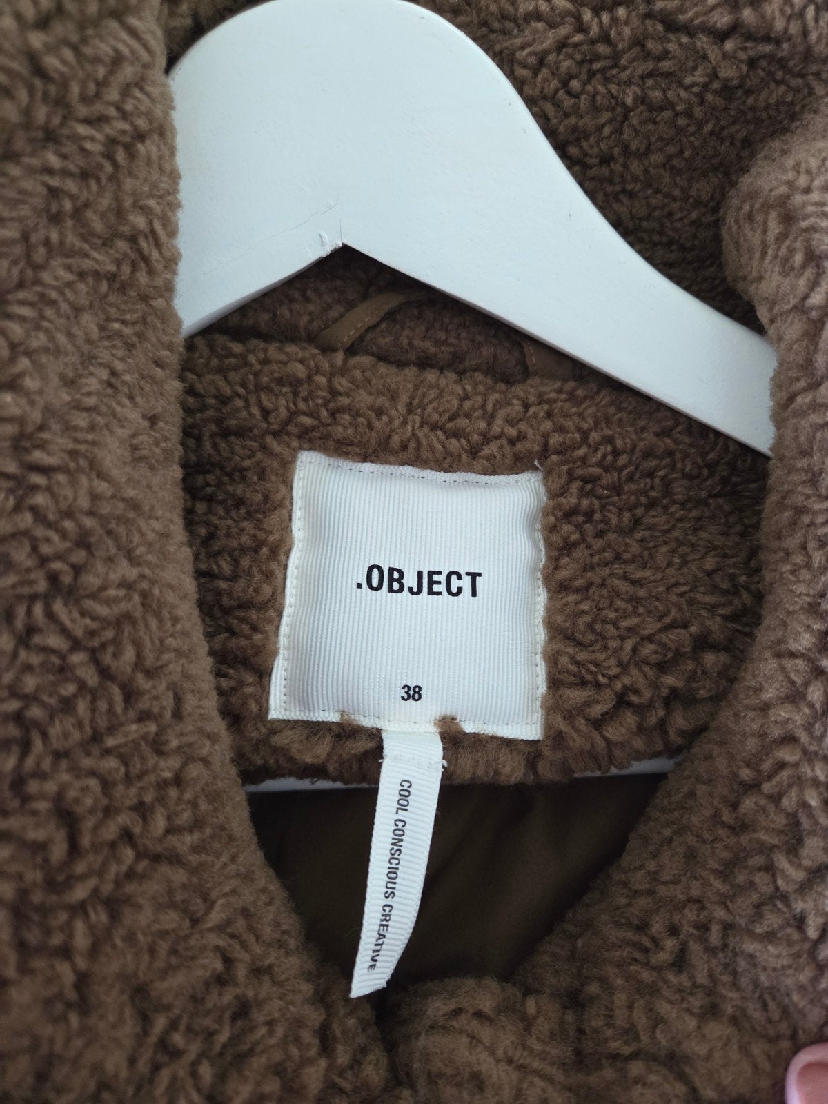 Object teddy jas maat 38, Kleding | Dames, Bruin, Object, Zo goed als nieuw, Ophalen