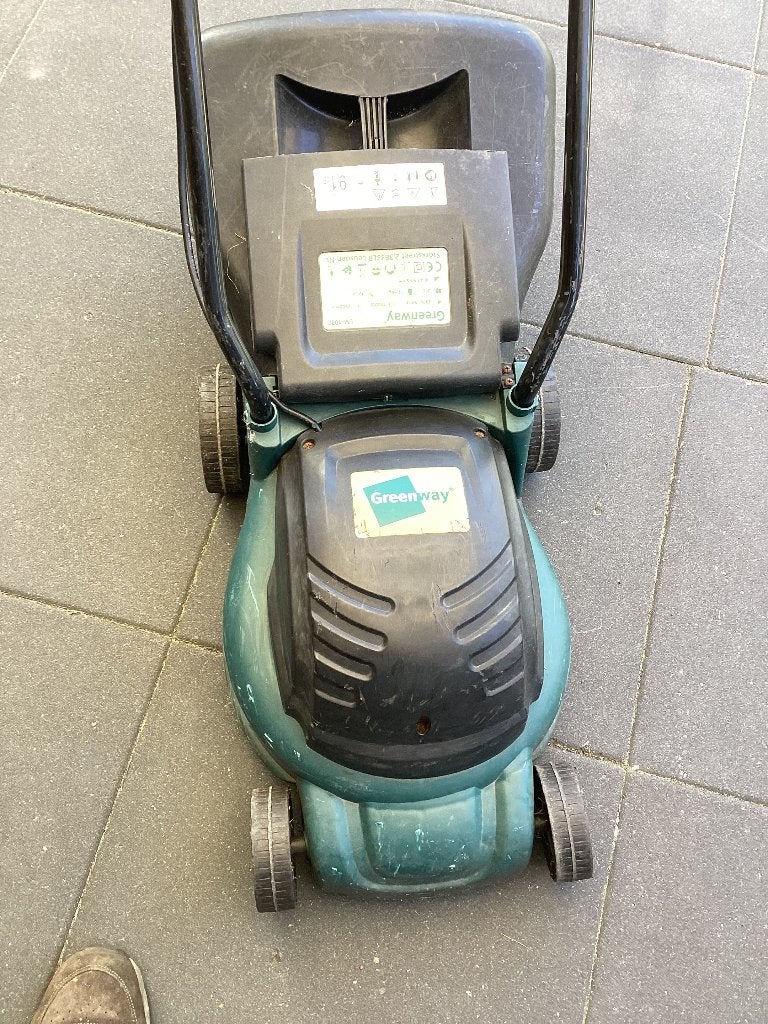 Elektrische  grasmaaier, Tuin en Terras, Grasmaaiers, Cirkelmaaier, Gebruikt, Elektrische grasmaaier, Opvangbak