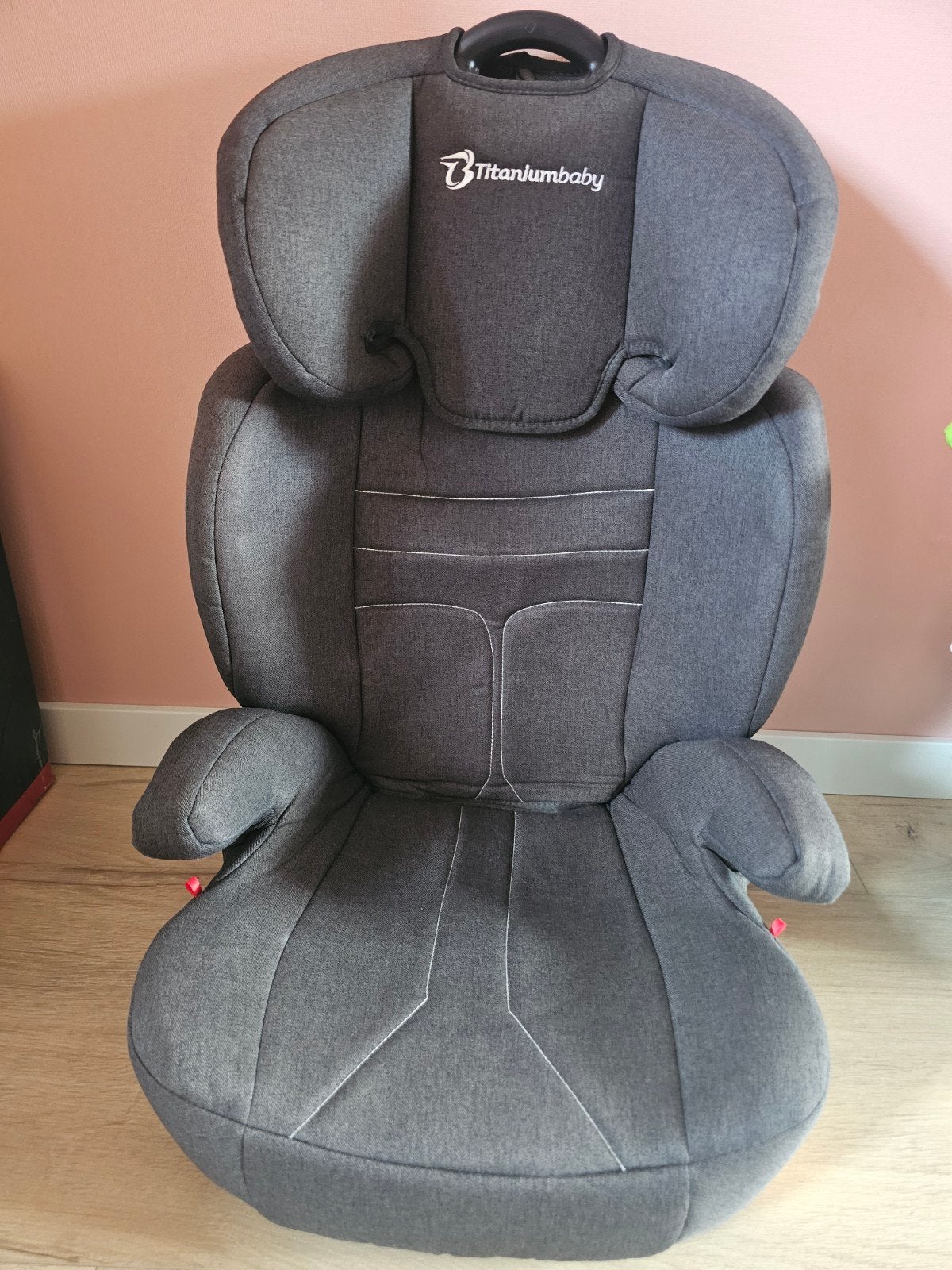 Titaniumbaby zitverhoger - Grijs, 15 t/m 36 kg, Zijbescherming, Ophalen, Overige merken