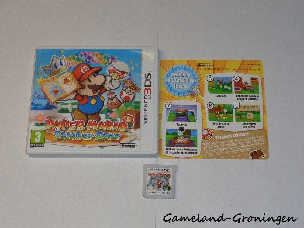 Paper Mario Sticker Star (3DS), Gebruikt, -, -, 1 speler