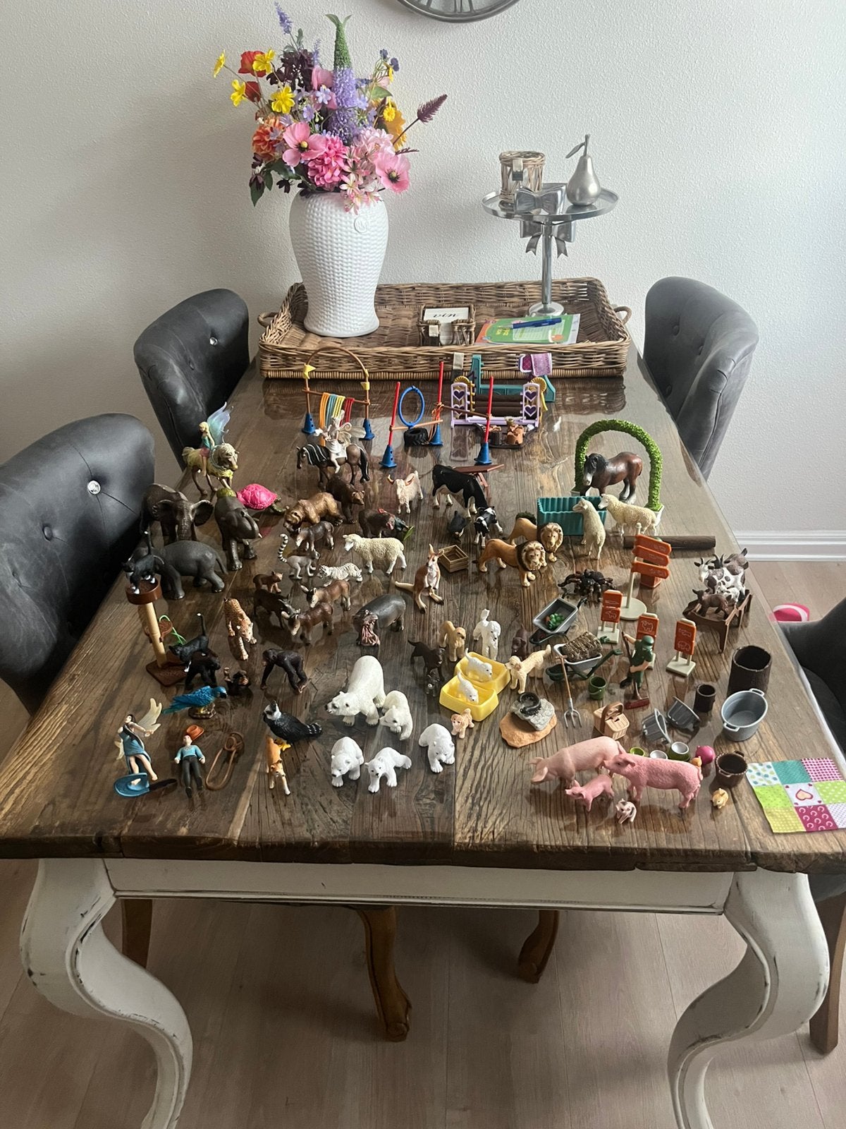 Schleich set heeel groot set incl acc, Ophalen of Verzenden, Zo goed als nieuw