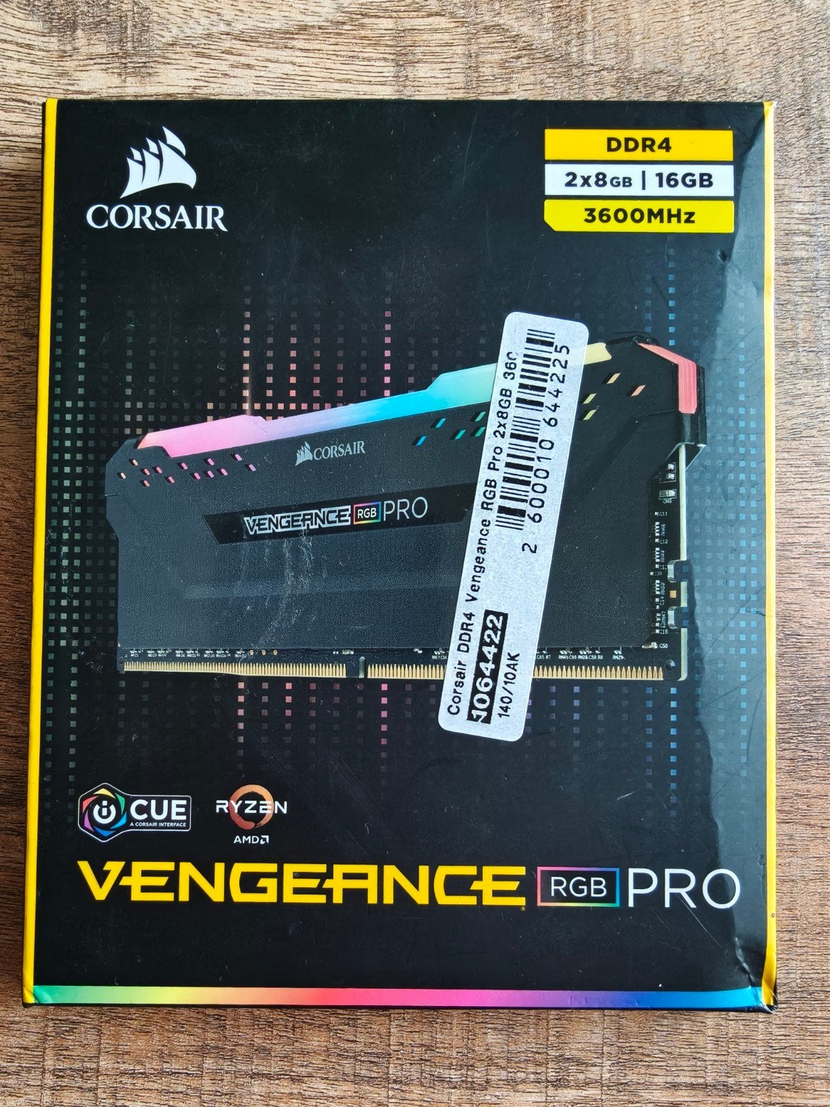 Corsair Vengeance RBG RT (2x8GB) 16GB/DDR4/3600Mhz, DDR4, Ophalen of Verzenden, Zo goed als nieuw, Desktop