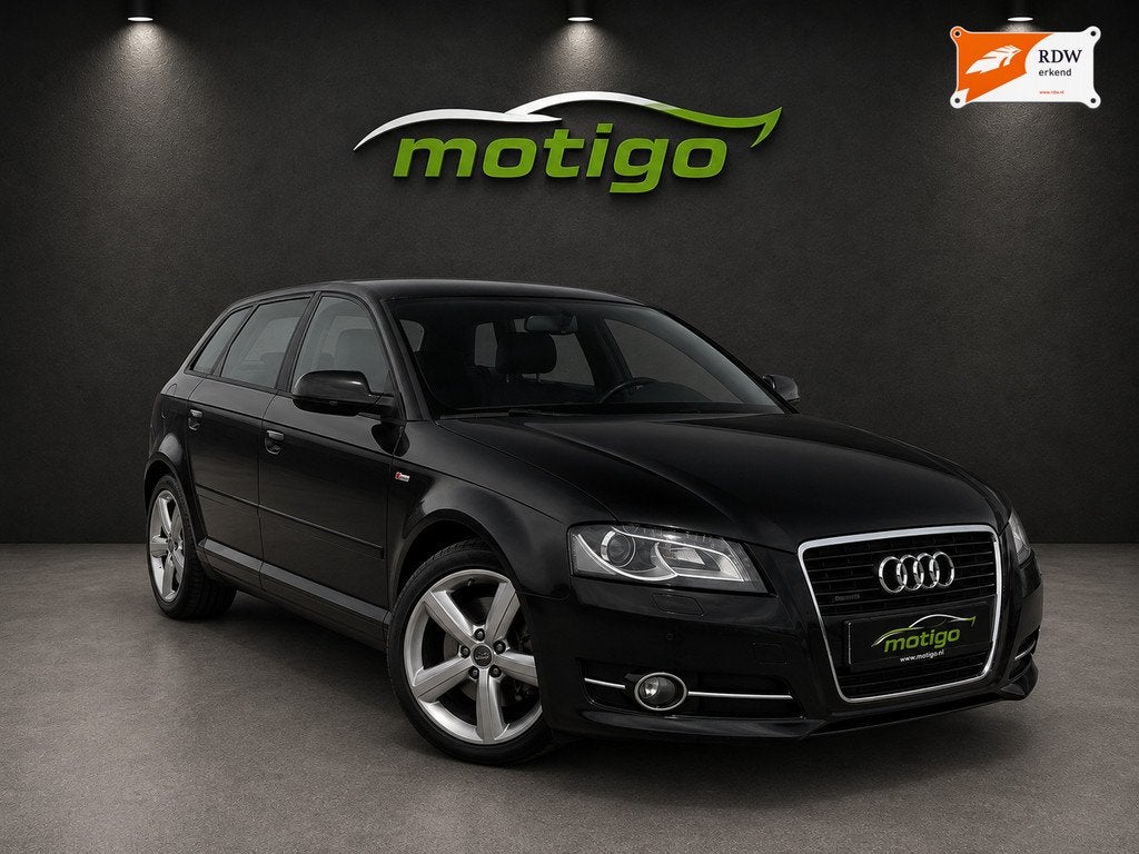 Audi A3 Sportback 2.0 TFSI quattro Ambition/nav/s-line/trekh, Auto's, Audi, Euro 5, Gebruikt, Zwart, 4 cilinders