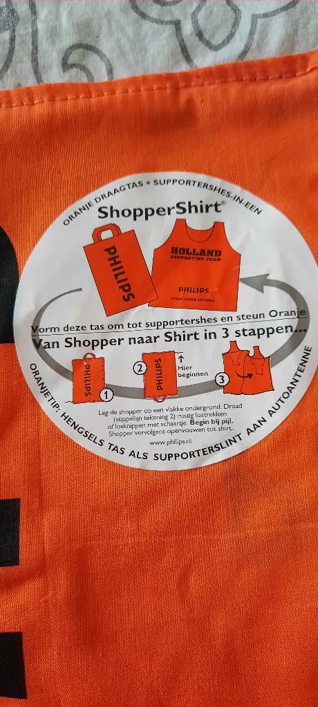 philips shopper shirt/tas, Ophalen of Verzenden, Nieuw, Overige typen, Oranje of Koningsdag