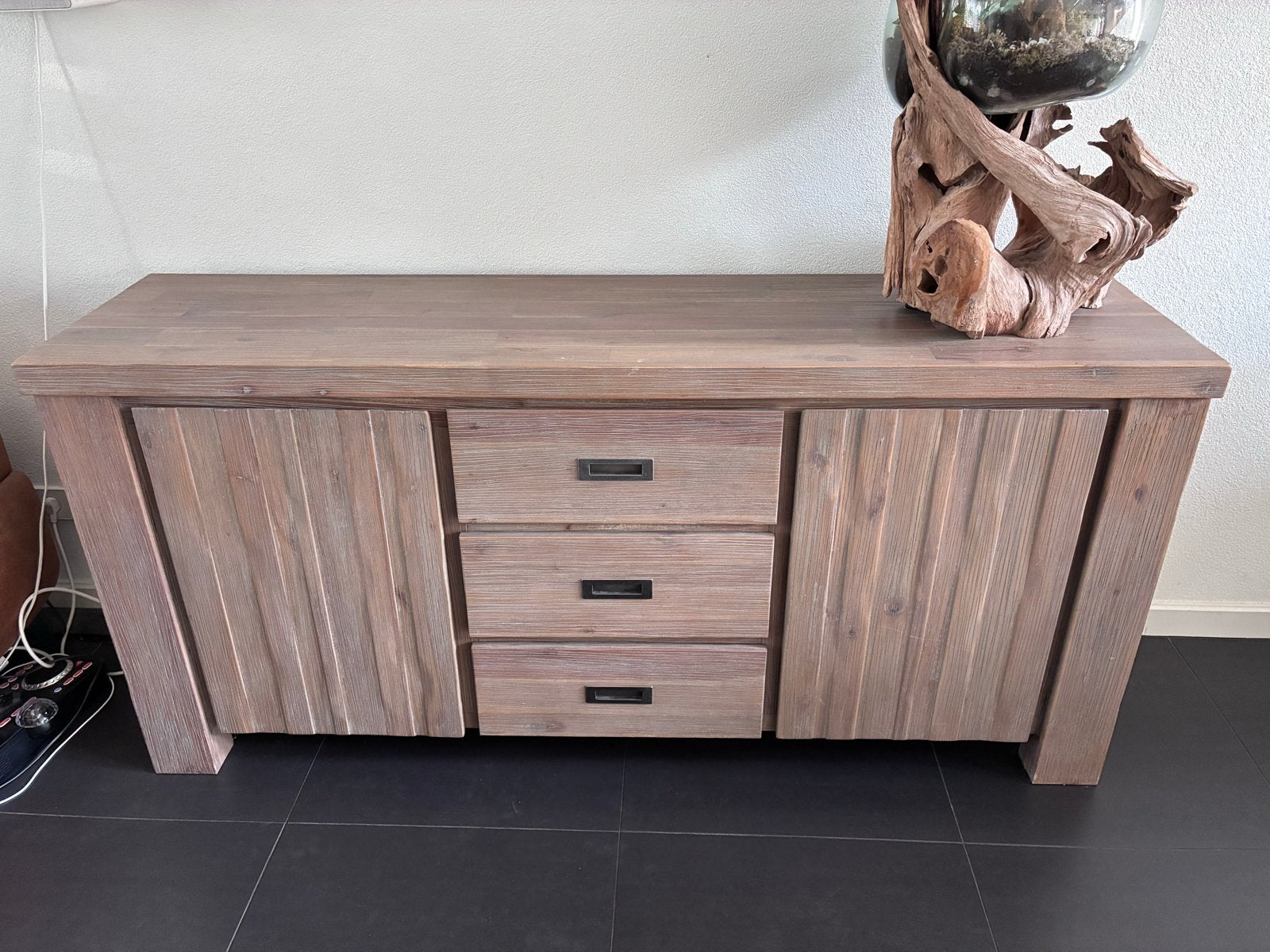 Houten Dressoir Henders en Hazel 180x45x85 cm, Ophalen, Gebruikt, 150 tot 200 cm, Met lade(s)