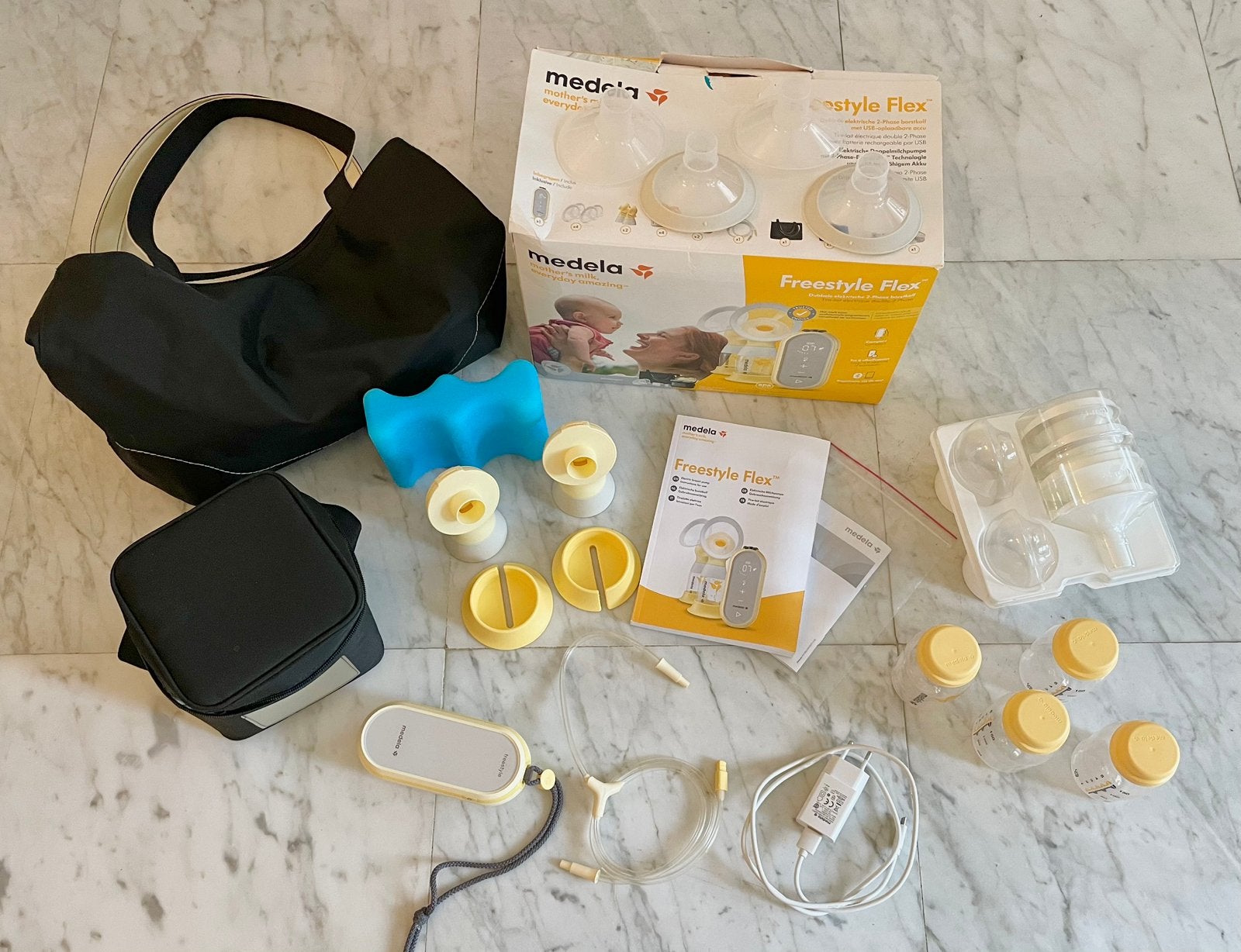 Medela Freestyle Flex Dubbel Borstkolf - Zeer compleet, Kinderen en Baby's, Babyvoeding en Toebehoren, Gebruikt, Borstkolf, Ophalen