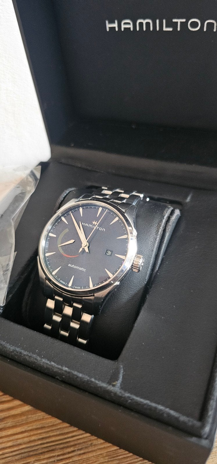 Hamilton Jazzmaster Power Reserve Automatic Horloge, Overige merken, Staal, Staal, Polshorloge