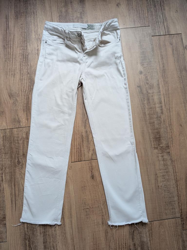 YAYA wit jeans maat 36 (S), Wit, Ophalen of Verzenden, Zo goed als nieuw, Maat 36 (S)