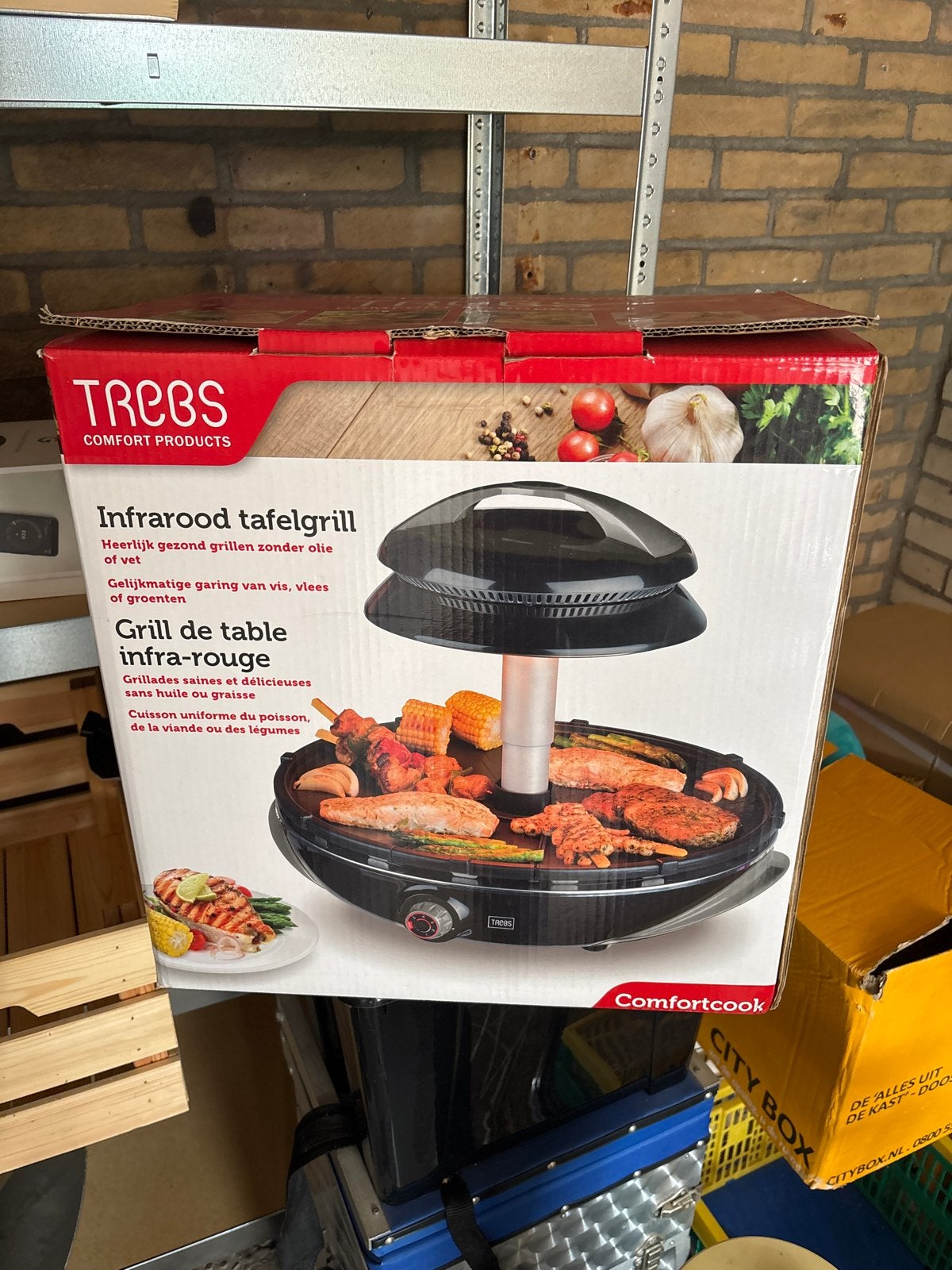 TREBS Infrarood Tafelgrill - Gezond Grillen, Ophalen, Gebruikt, 4 t/m 7 personen