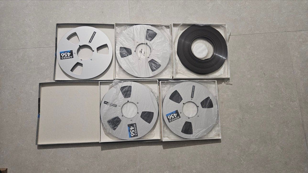 Ampex 456 Grand Master banden (4 stuks), Ophalen of Verzenden, Onderdeel, Met banden