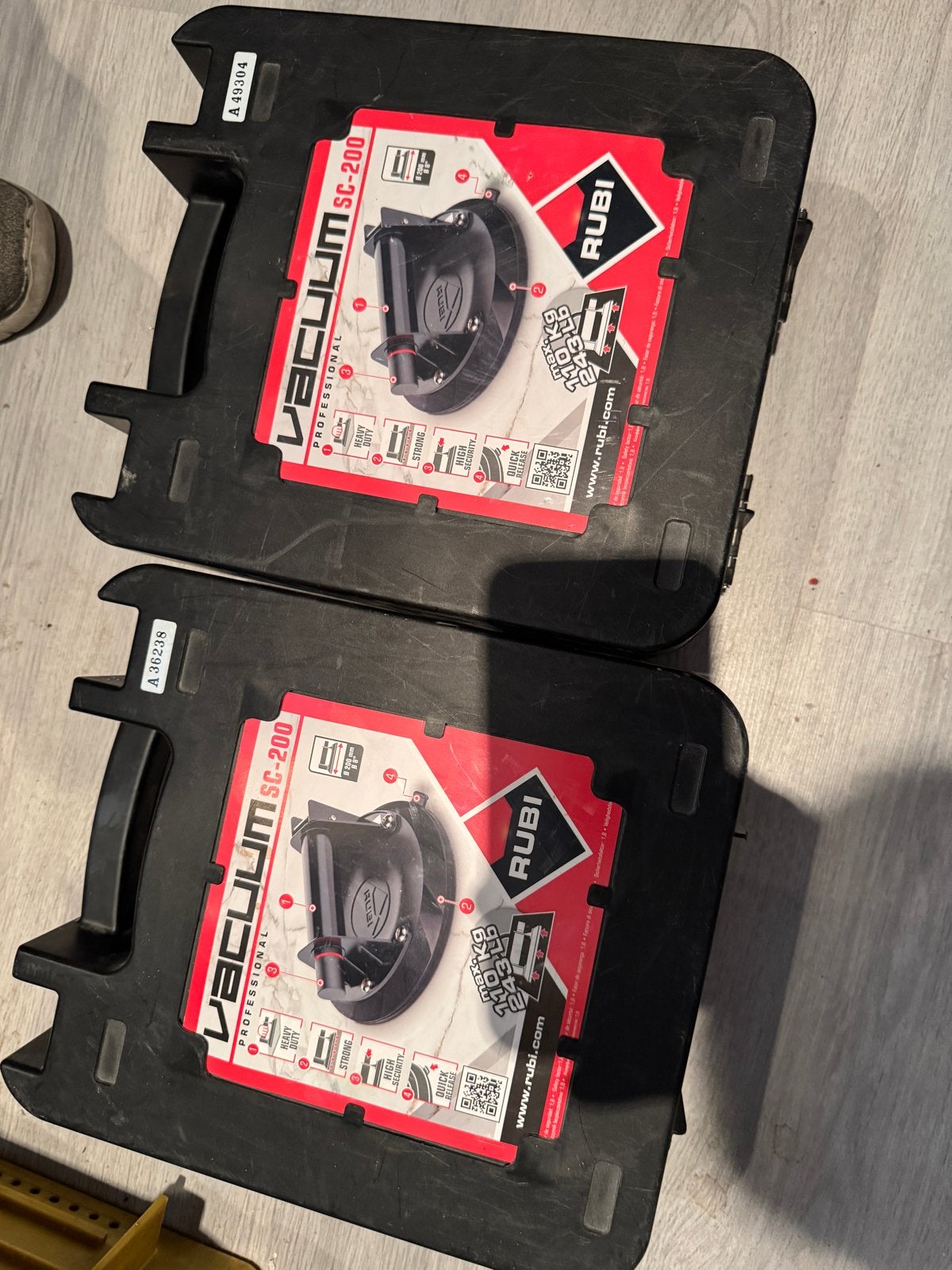 Rubi SC-200 vacuüm zuignappen (2 stuks), Ophalen of Verzenden, Zo goed als nieuw, Overige typen, Rubi