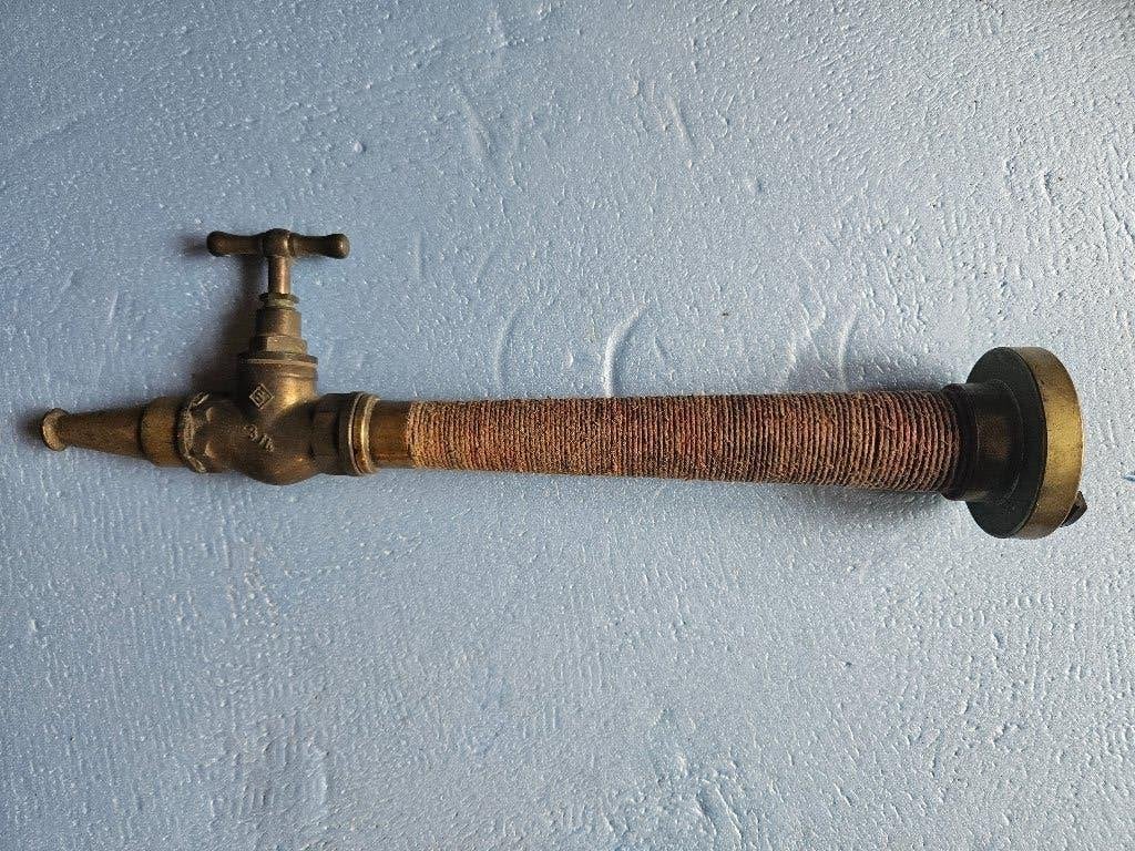 Antieke messing/koperen straalpijp., Ophalen of Verzenden, Koper