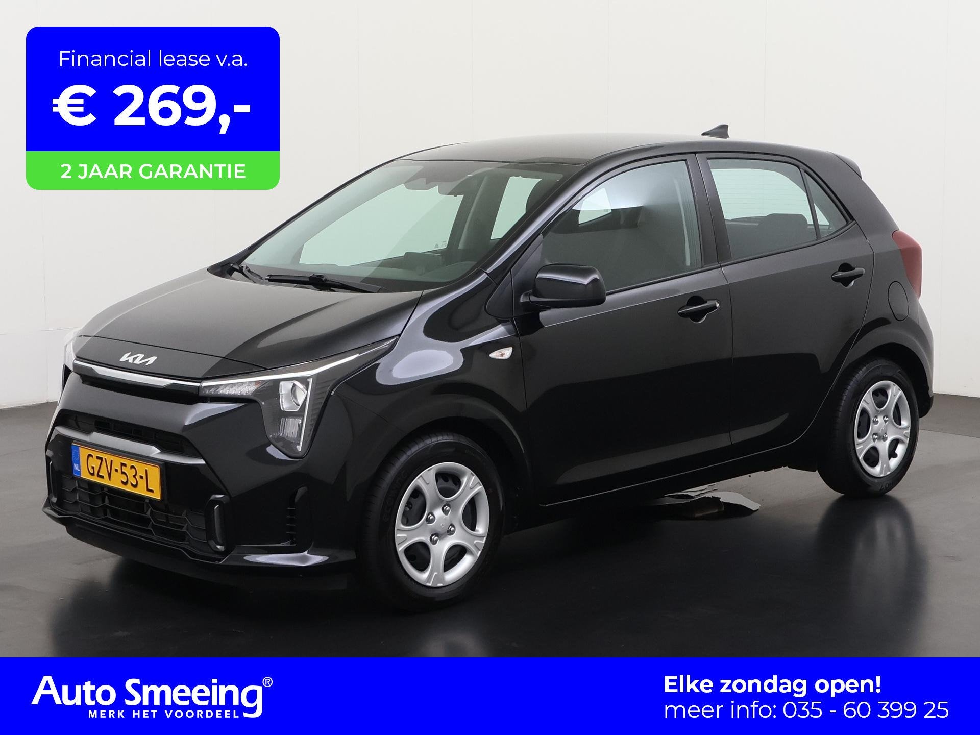 Kia Picanto 1.0 DPI DynamicLine Automaat | Camera | Digital, Auto's, 12 maanden, Stof, Euro 6, 4 stoelen