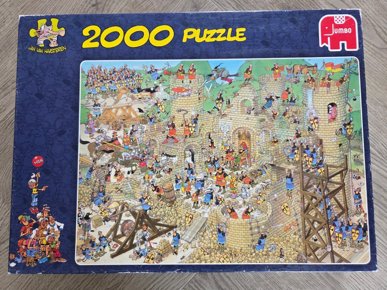 Jan van haasteren puzzel de middeleeuwen, Ophalen, Meer dan 1500 stukjes, Zo goed als nieuw