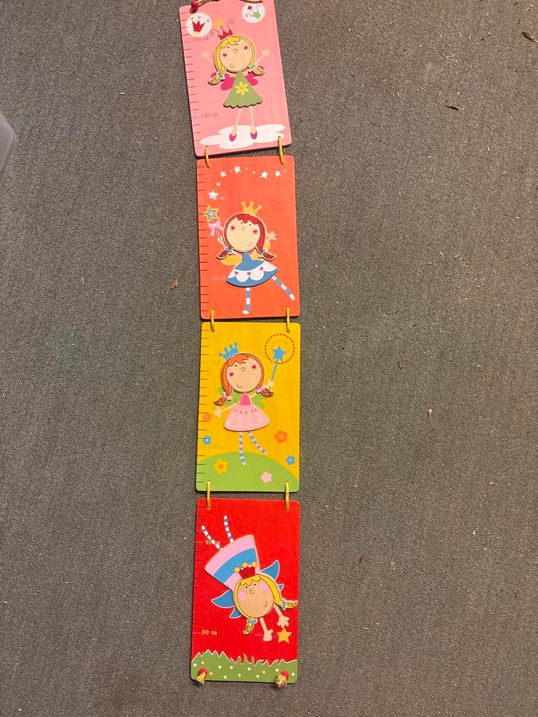 Leuke houten groeimeter voor kinderkamer, Ophalen of Verzenden, Zo goed als nieuw, Wanddecoratie