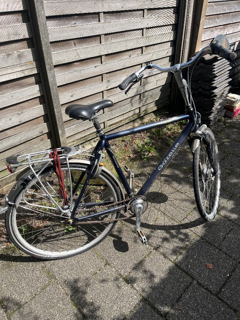 Gratis Gazelle herenfiets voor onderdelen, Fietsen en Brommers, Ophalen, Gebruikt, Velgrem, Versnellingen