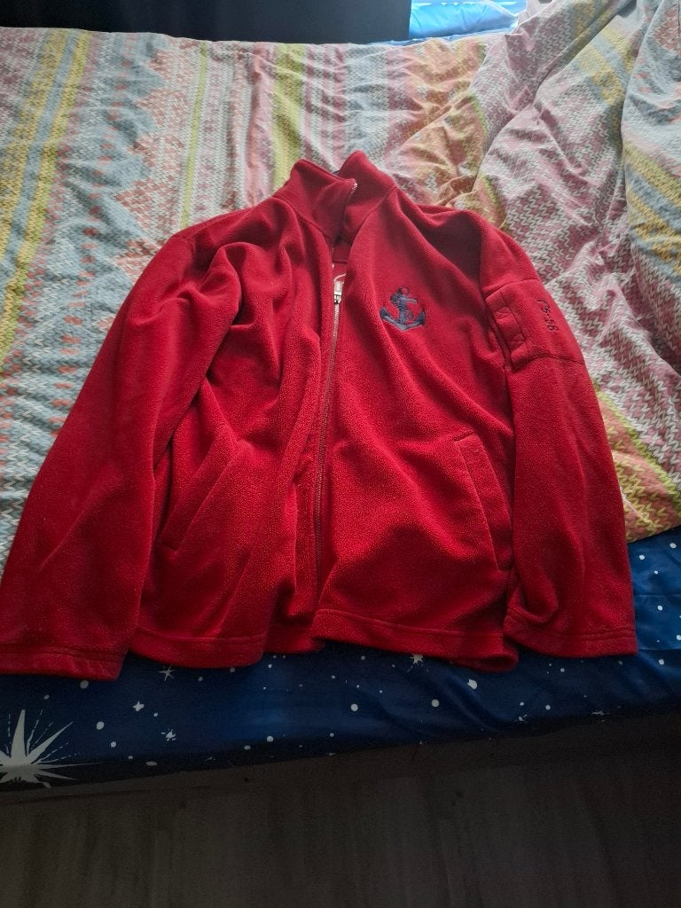 Rood fleecevest met GMB Sports logo, Kleding | Dames, Ophalen, Zo goed als nieuw, Rood, GMB Sports