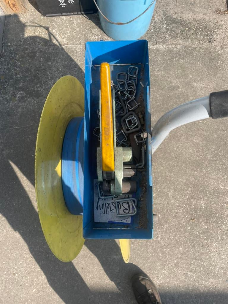 Haspelwagen voor omsnoeringsband, Ophalen, Doos, Minder dan 35 cm, Zo goed als nieuw