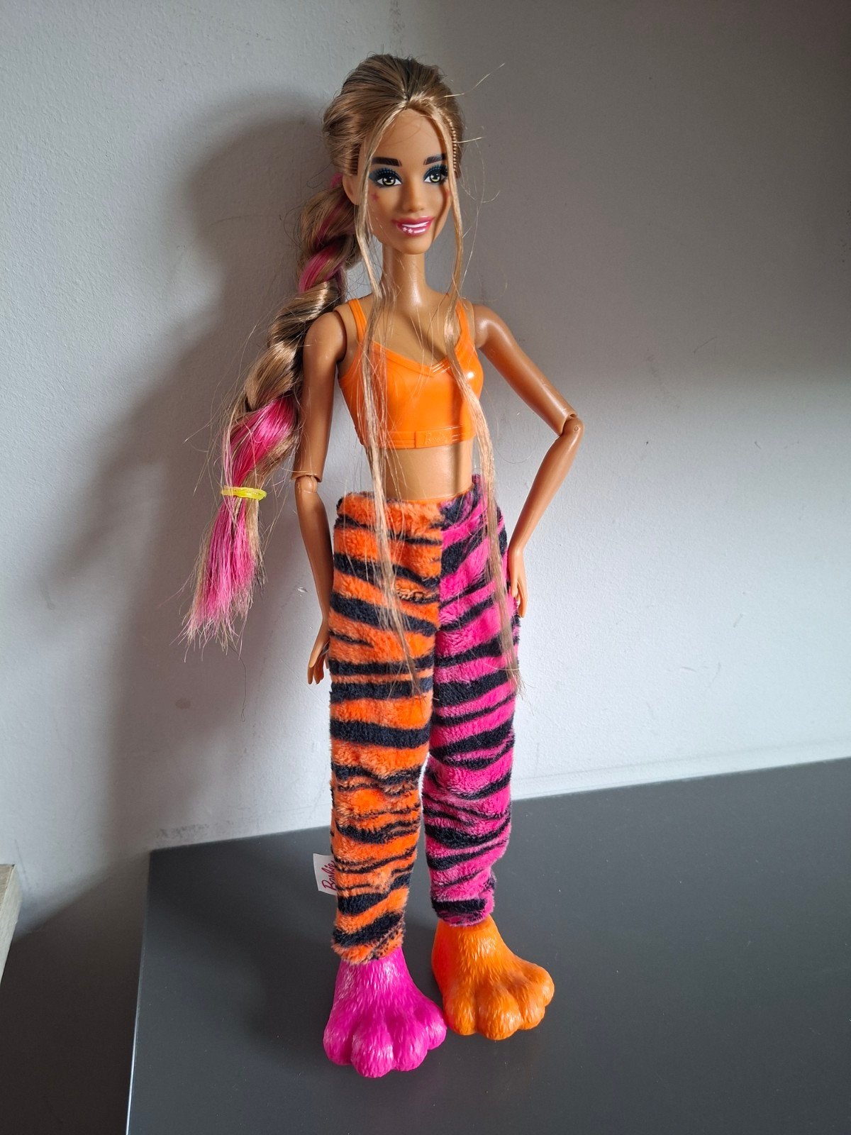 Barbie Cutie Reveal Jungle Series tijgerpop, Ophalen of Verzenden, Zo goed als nieuw, Barbie