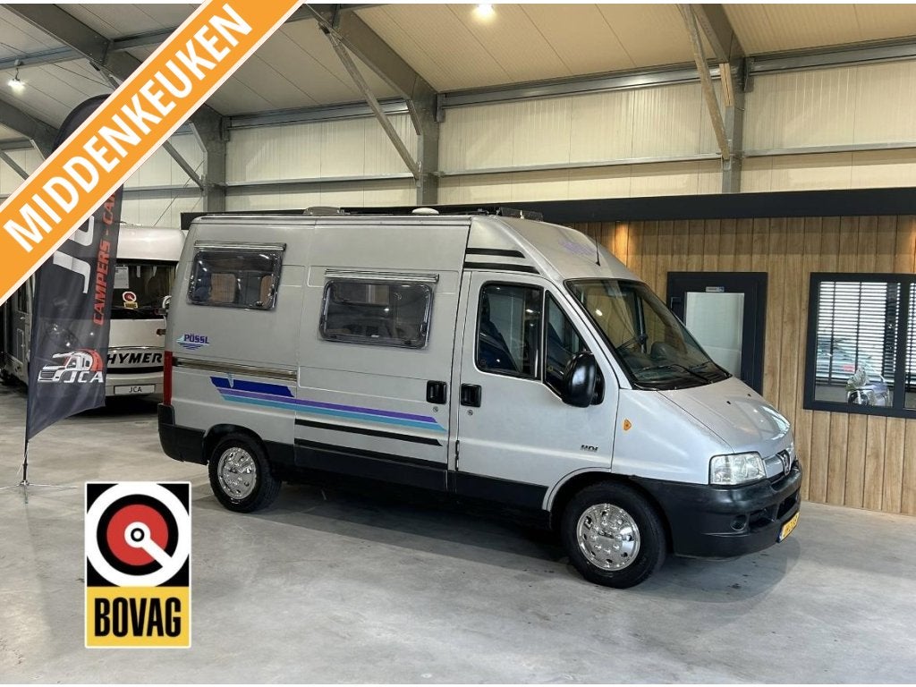 Pössl Duett 500 COMPACT Buscamper Fiat Ducato 128PK, Caravans en Kamperen, Campers, Buscamper of Camperbus, Tot en met 2, Bedrijf