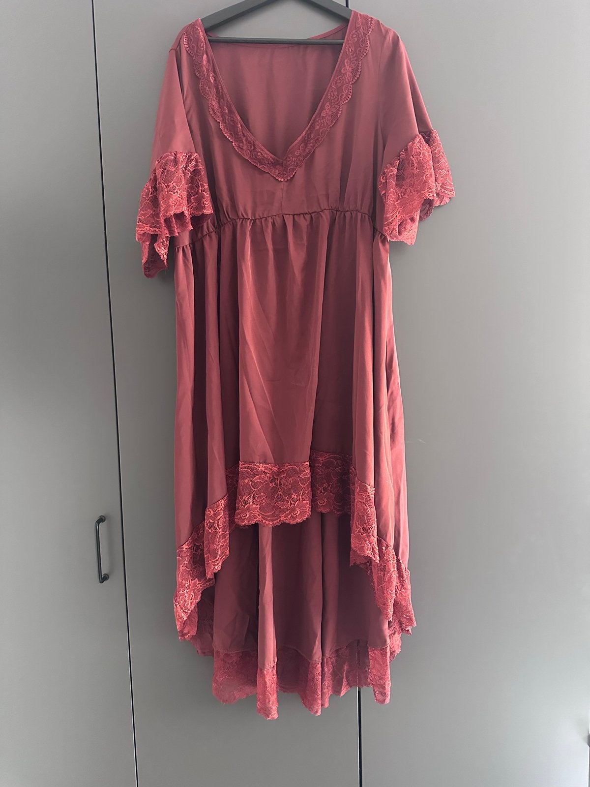 Boho Ibiza Jurk met Kant - Shein Curve 2XL, Maat 46/48 (XL) of groter, Ophalen of Verzenden, Zo goed als nieuw, Boven de knie