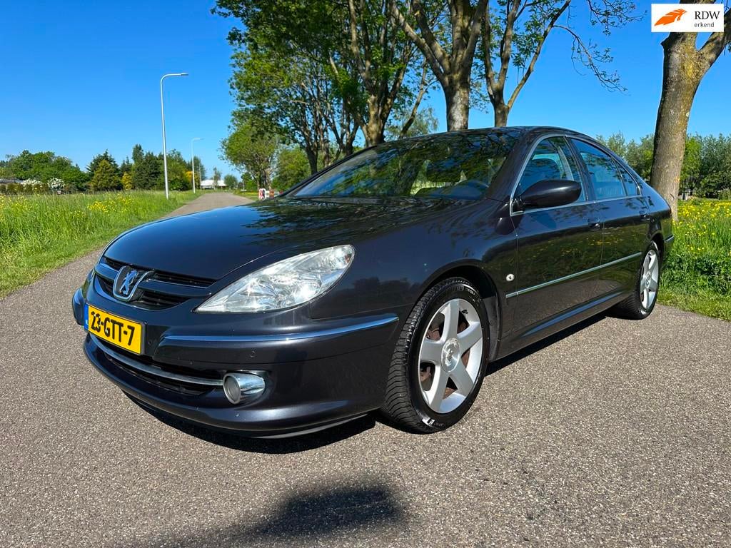 Peugeot 607 2.0 HDiF Pack dealer onderhouden|unieke km|nap, Auto's, Peugeot, Voorwielaandrijving, 136 pk, Gebruikt, Zwart