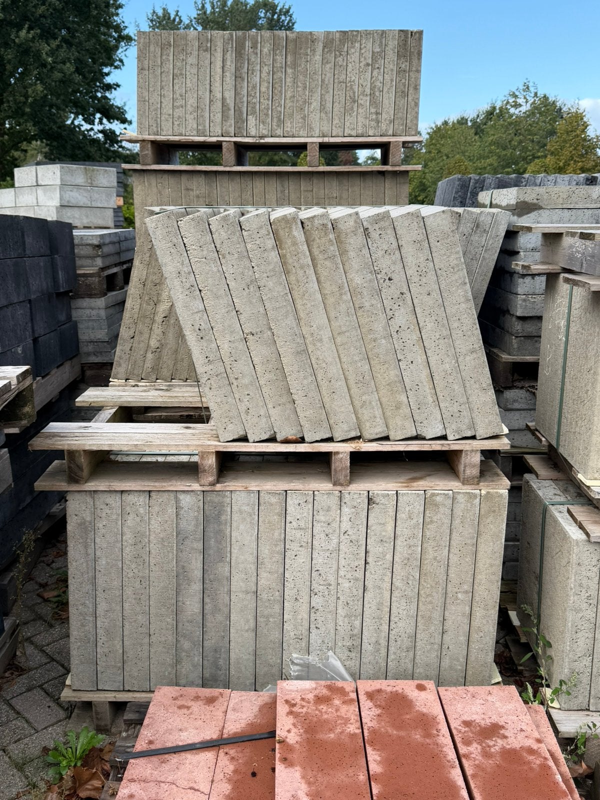 26 stuks Oud Hollandse tegels 60x60x7cm Greige RESTPARTIJ, Ophalen, Nieuw, Beton, Terrastegels