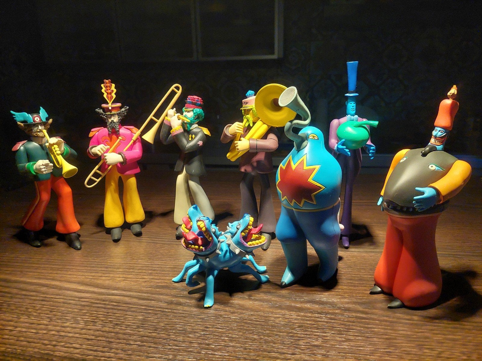 Complete set McFarlane Toys Beatles Figuren Yellow Submarine, Verzamelen, Ophalen of Verzenden