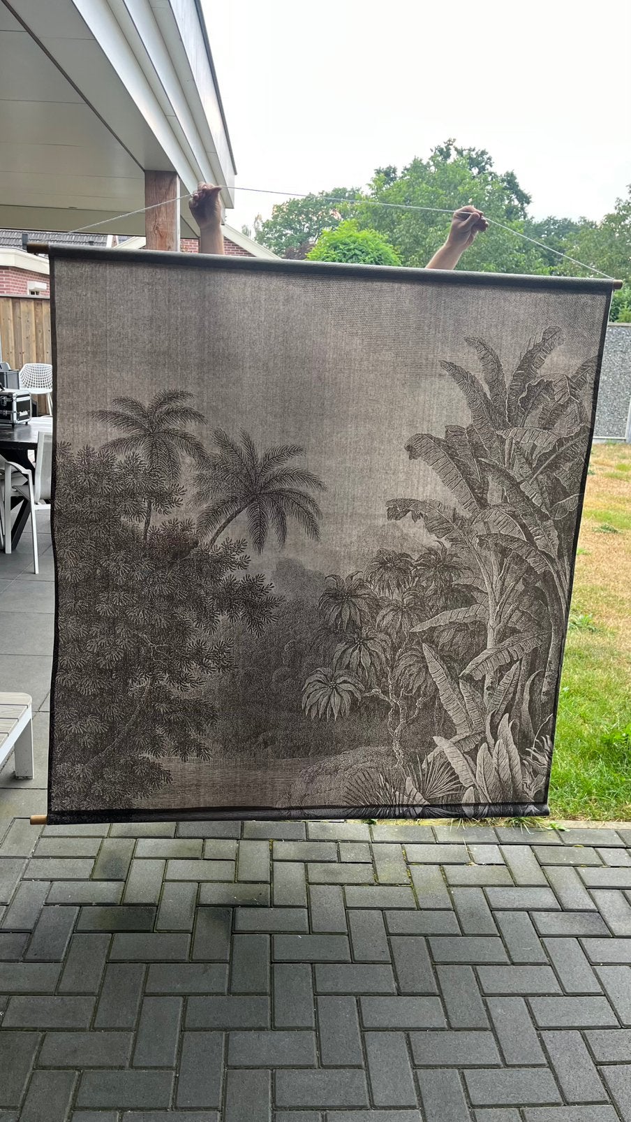 HK living XXL wandkleed, Tuin en Terras, Ophalen, Zo goed als nieuw, 200 cm of meer, 150 tot 200 cm