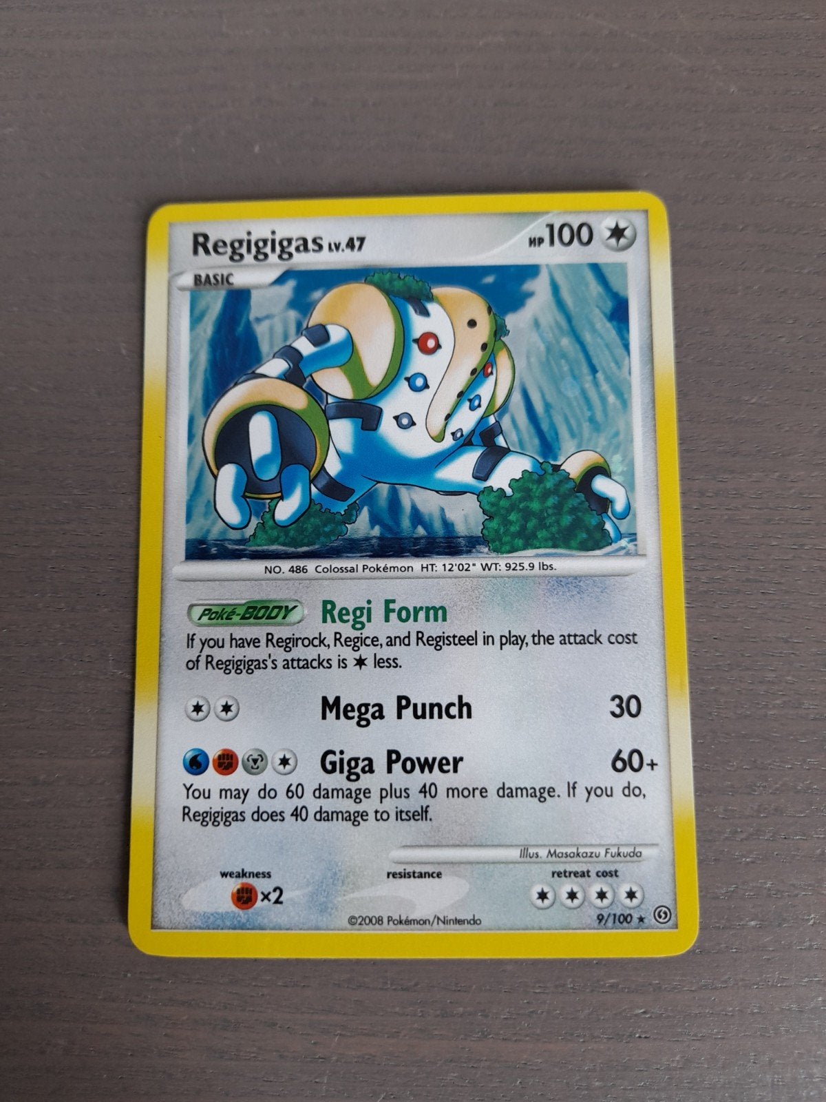 Stormfront 9/100 regigigas holo, Ophalen of Verzenden, Gebruikt, Losse kaart, Foil