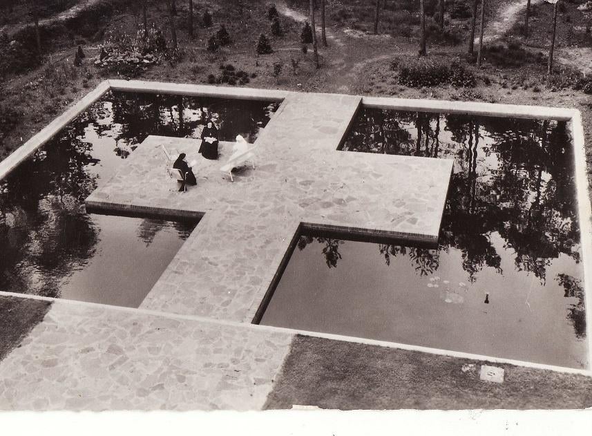 Duizel Maranatha Vijver met zitje 1965., Verzenden, 1960 tot 1980, Gelopen, Noord-Brabant