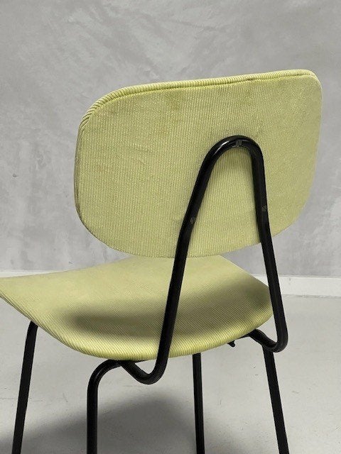 Kembo eettafelstoel vintage design eetkamerstoel limegroen, Gebruikt, Overige kleuren, ., Vintage