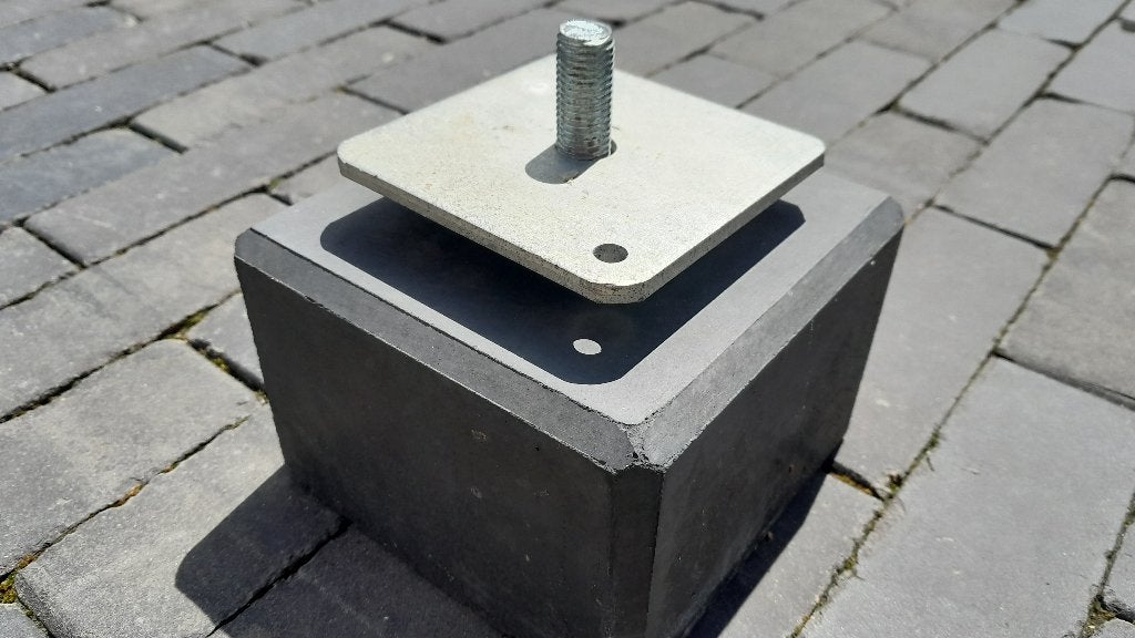 4stuks nieuwe betonpoer 15x15cm incl. stelplaat en schroeven, Ophalen, Nieuw, Overige typen