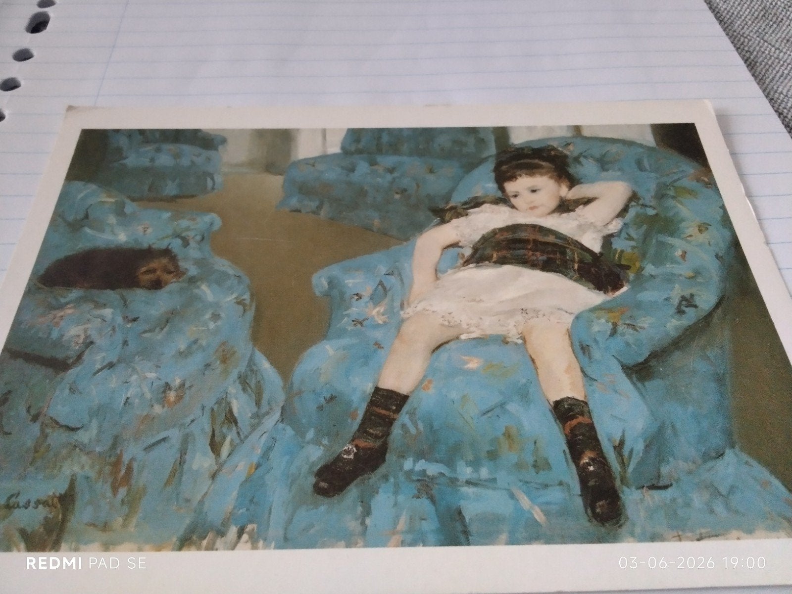 Ansicht Mary Cassat: Petite Fille au fauteuil bleu, 187, Ophalen of Verzenden, 1980 tot heden, Overige thema's