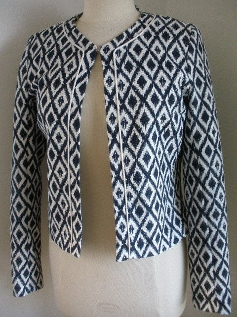 HEMA colbert jasje blauw wit ruit maat S, Maat 38/40 (M), Blauw, Ophalen of Verzenden, Zo goed als nieuw