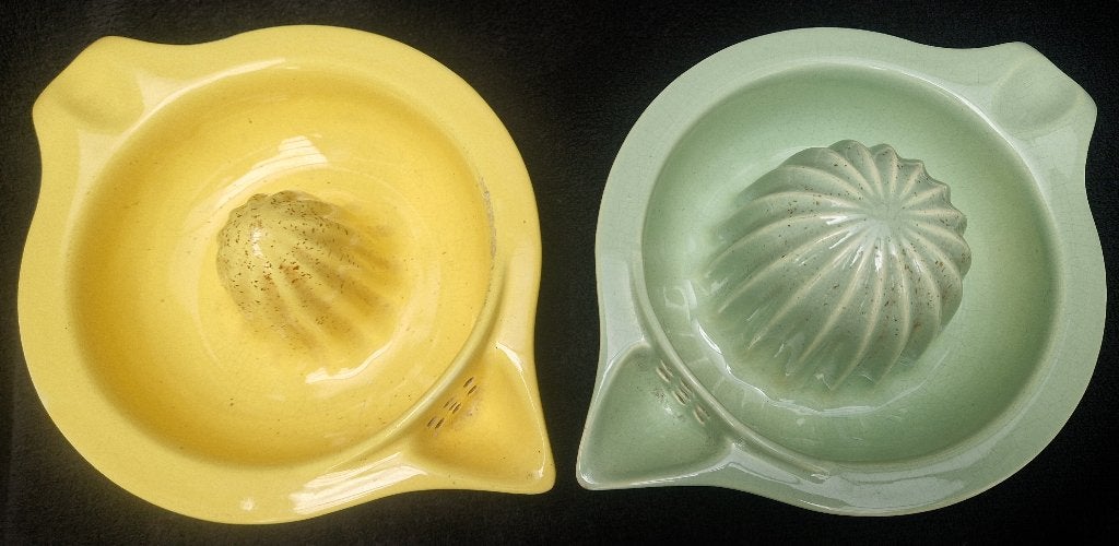 2x CITRUSPERS Plateelbakkerij Zuid-Holland Gouda, gemerkt, Antiek en Kunst, Antiek | Keramiek en Aardewerk, Ophalen of Verzenden